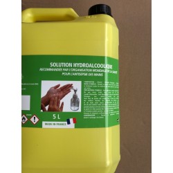 SOLUTION HYDROALCOOLIQUE 5 L